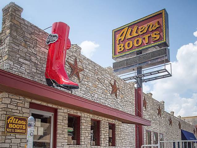 Allens Boots is one of Austin's most iconic boot stores, located on South Congress.